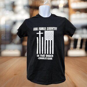 God Family Country Charlie Kirk Tee Shirt